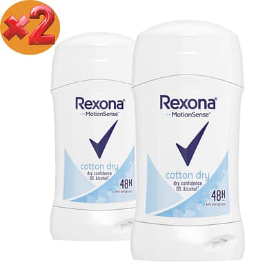 DEODORANT STICK REXONA COTTON DRY 48H (x 2)